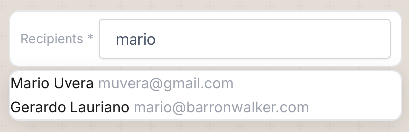 Step 7 — CRM Recipient Selection